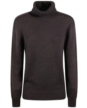 Tagliatore Turtleneck Knitted Jumper - Black