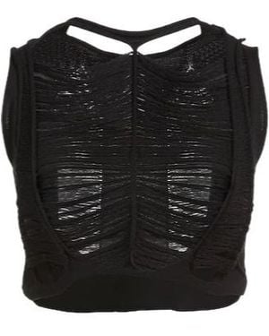Rick Owens Sleeveless Knit Top - Black