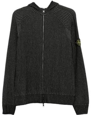 Stone Island Long-Sleeve Cardigan - Black
