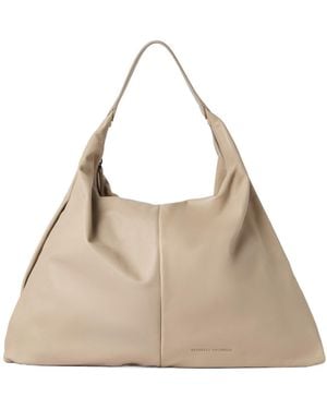Brunello Cucinelli Large Hobo Bag - Natural