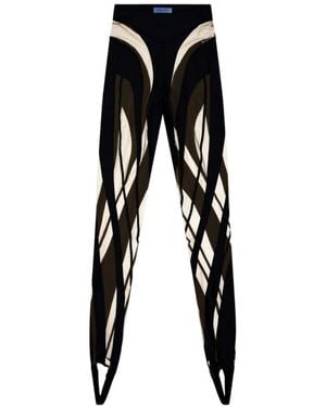 Mugler Stirrup Leggings - Black