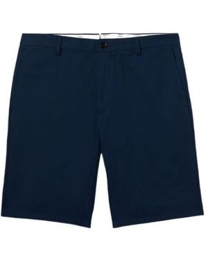 Burberry Logo-Appliqué Chino Shorts - Blue