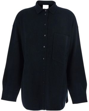 Allude Oversized Knit Shirt - Blue