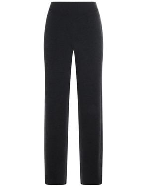 AYA MUSE Straight Leg Trousers - Black