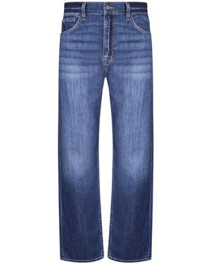7 For All Mankind Modern Straight Jeans - Blue