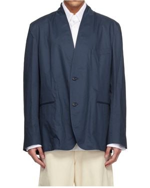 Hed Mayner Long-Sleeved Suit Jacket - Blue