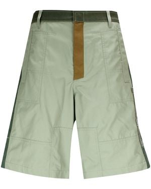 DIESEL P-Saville Logo Patch Bermuda Shorts - Green