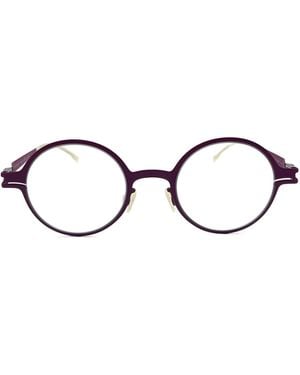 Mykita Round Frame Glasses - White
