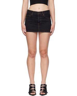Wardrobe NYC Five-Pocket Mini Skirt - Black
