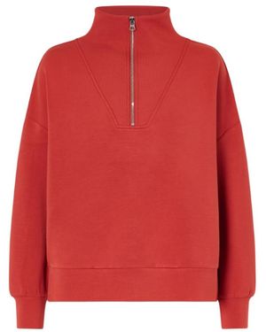 Varley Half-Zip Sweatshirt - Red