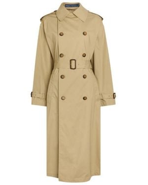 Polo Ralph Lauren Double-Breasted Belted Trench Coat - Natural