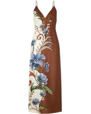 FARM Rio Millena Printed Gabardine Maxi Dress - Multicolour
