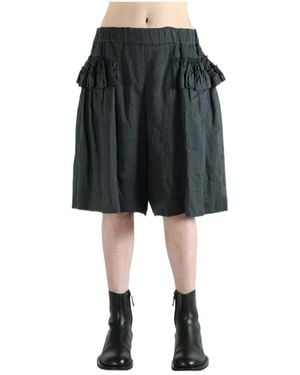 Dries Van Noten Ramie Culottes - Black