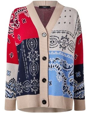 Weekend by Maxmara Button-Front Knit Cardigan - Blue