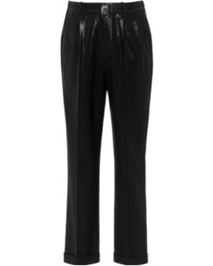 Maison Margiela Foiled Trousers - Black