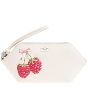 Ganni Bou Printed Pouch Bag - Pink