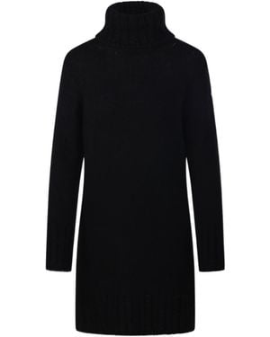 Moncler High-Necked Dress - Black