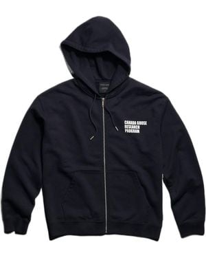 Canada Goose Rove Globe Relaxed Full Zip Hoodie - Blue