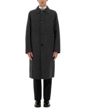 Theory Button-Up Long Coat - Black