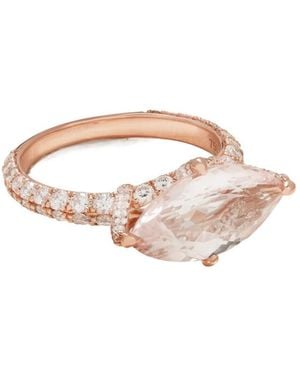 Diane Kordas 18-Karat Rose And Diamond Pinky Ring - Multicolor