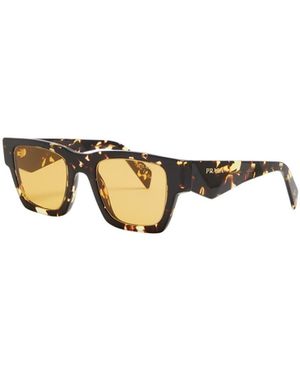 Prada Square-Frame Sunglasses - Metallic
