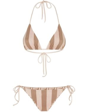 Fendi Reversible Lycra Bikini - White