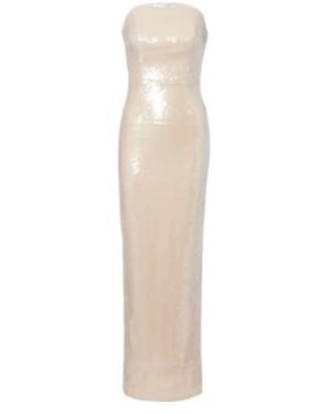 Roland Mouret Sequined Gown - White