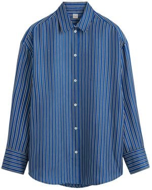 TOTEME Totême Oversized Striped Shirt - Blue