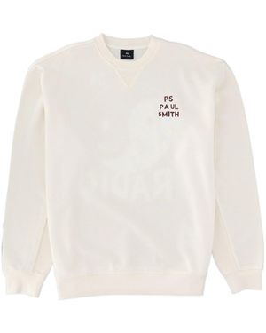 Paul Smith Ps Radio Graphic Sweatshirt - White