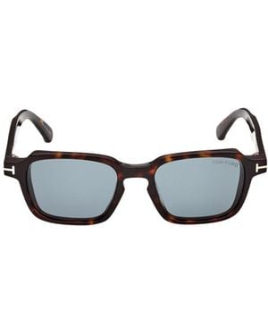 Tom Ford Eyewear Square Frame Sunglasses - White