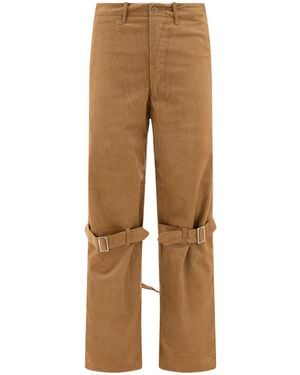 Kapital Buckle-Strap Pants - Natural