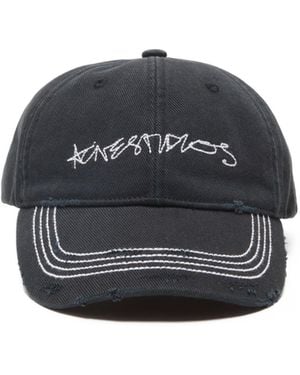Acne Studios Twill Logo Cap - Blue