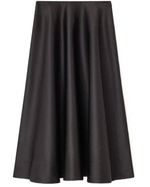 Ganni Long Circle Skirt - Black