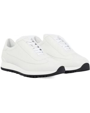 John Lobb Foundry Ii Leather Low-Top Trainers - White