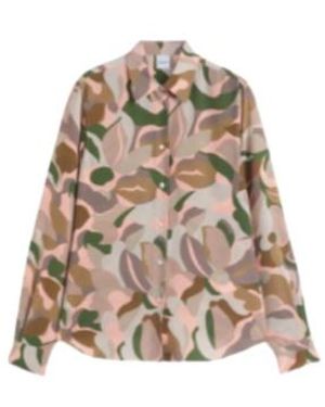 Aspesi Abstract-Print Shirt - Brown