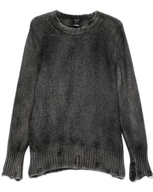 Avant Toi Long-Sleeved Jumper - Grey