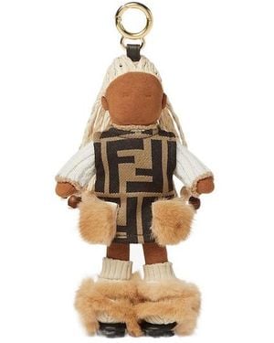 Fendi Hanna Bag Charm - Metallic