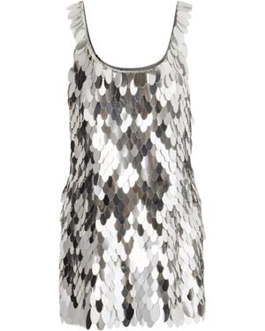 Rabanne Sequined-Tone Chainmail Mini Dress - Multicolour