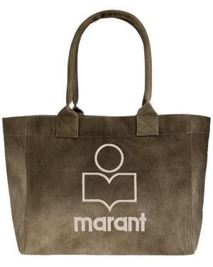 Isabel Marant Yenky Logo Tote Bag - Brown