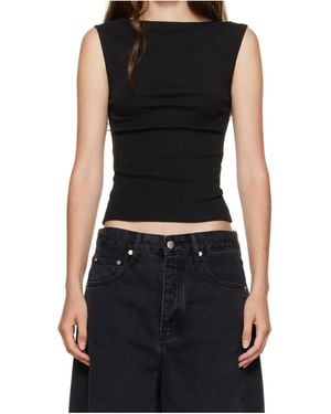 St. Agni Boat-Necked Vest - Black
