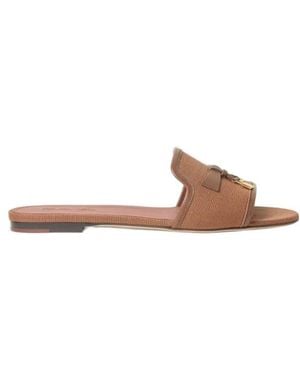 Loro Piana Summer Charms Sandal - Brown