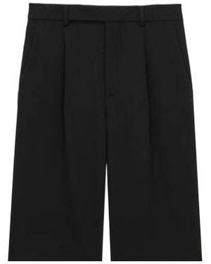 Saint Laurent Grained Bermuda Shorts - Black