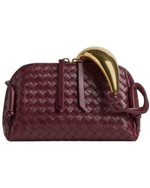 Bottega Veneta Concert Pouch Handle - Red