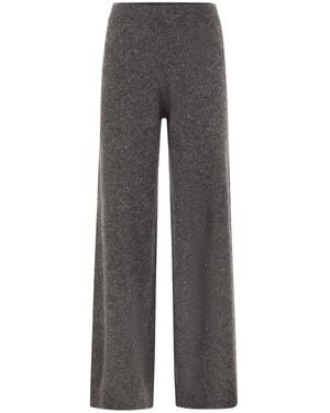 Fabiana Filippi Shimmer Knitted Trousers - Grey