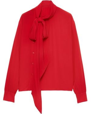 Prada Silk Blouse Top - Red