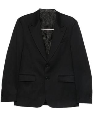Etro Cotton Single-Breasted Suit - Black