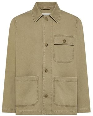Seventy Buttoned Patch-Pocket Overshirt - Green