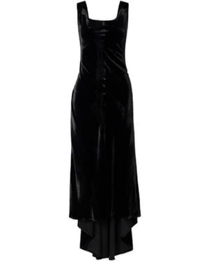 LeKasha Velvet Maxi Dress - Black