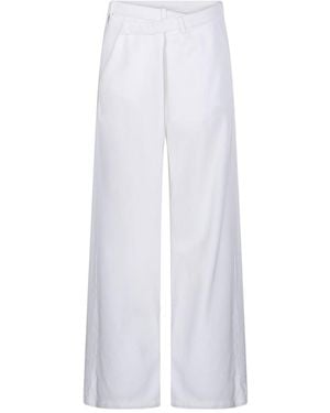 DARKPARK Gaia Belted Wide-Leg Pants - White