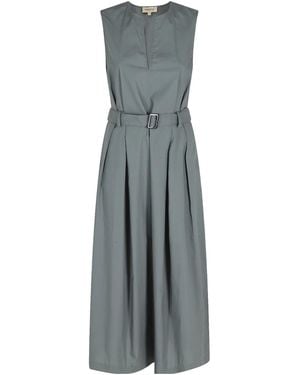 Woolrich Belt V-Neck Dress - Gray
